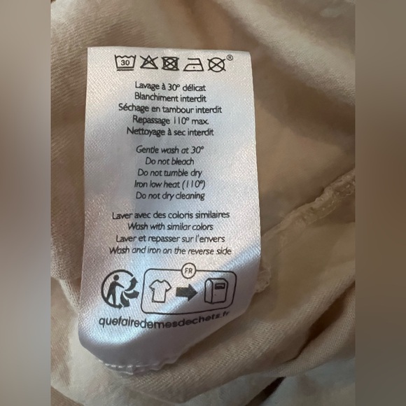 Sezane 100% Cotton La Chamade Heart Shirt— Womens large - Picture 6 of 7